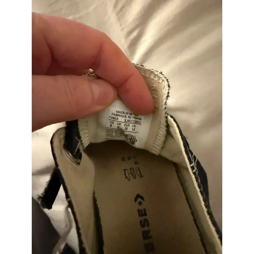 Converse black Sneakers size 8